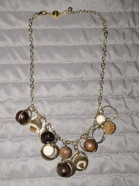 $3 with Bundle ~ Boho Charm Necklace Mixed Beads 6559